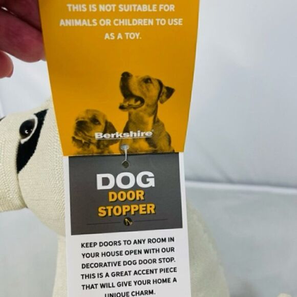 Dog Door Stopper Berkshire Pug Bulldog 10" 10" tall Excellent new condition with - Picture 5 of 7
